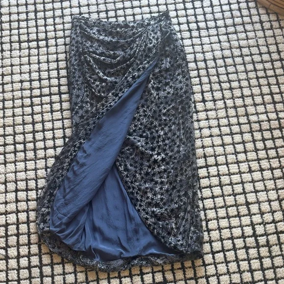 Zadig & Voltaire Black “Wrap” Pencil Skirt - Picture 2 of 3